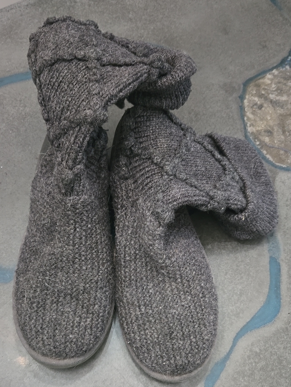 Ugg Gray Knit Boots